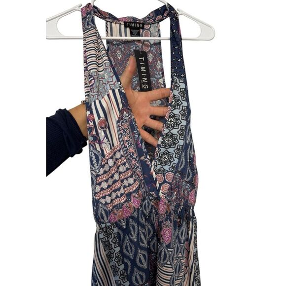 Timing Multicolor Patterned Cute Romper Medium - Picture 3 of 7